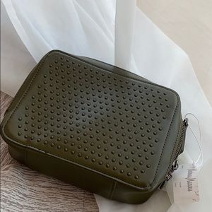 Olive Green Studded Women's Bag